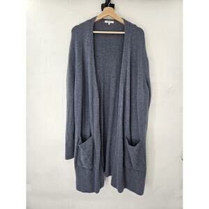 Madewell Open Cardigan Alpaca Wool Womens Size XL Pockets Classic Minimalist